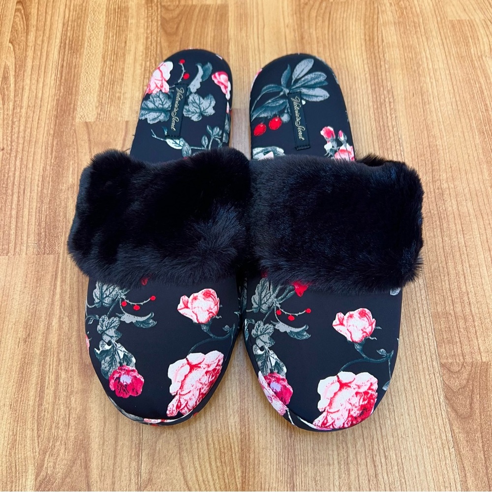 Victoria’s Secret faux satin slippers - Picture 3 of 6